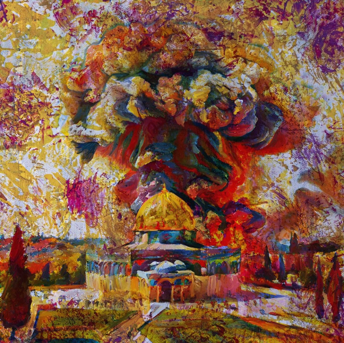 BURNING-1-Acrylic-on-canvas-100x100-cm.DATE-CREATED-2024-11-05