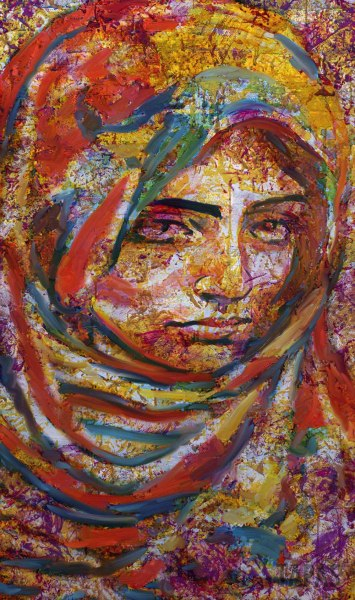 MADONNA-Acrylic-on-canvas-73x50-cm.-CREATED-2024-7-05